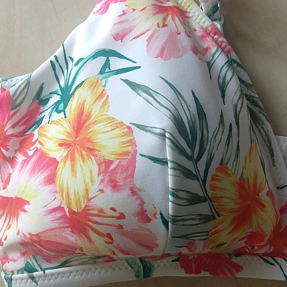 Coco Rave Tegan Ruffle Multi Strap Bikini Top L - Picture 7 of 8